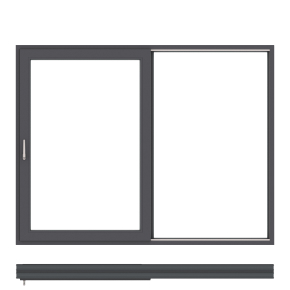 Sistema corredero de PVC VEKA MOVE con grandes hojas de cristal
